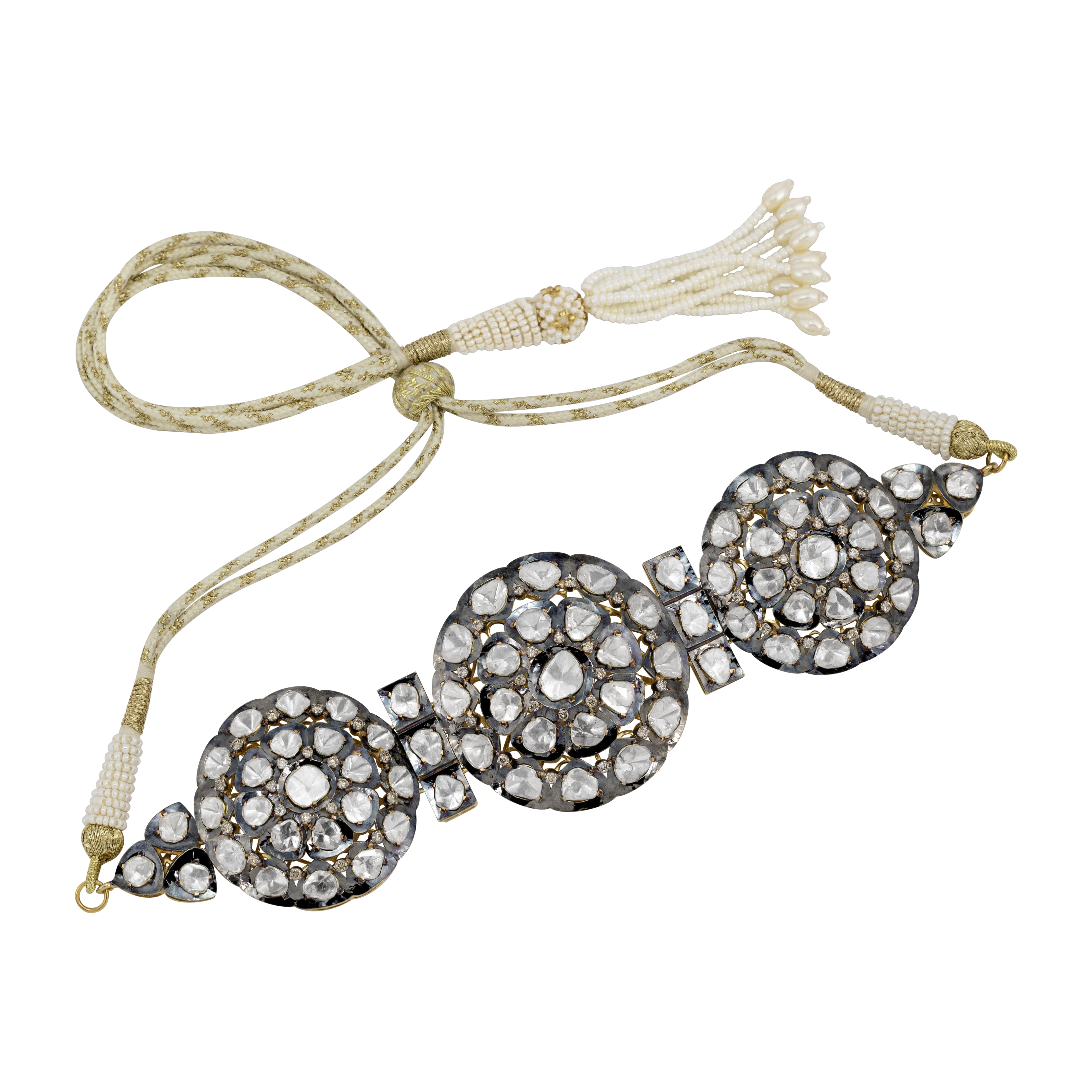 Radial Tri-Circular Polki Choker